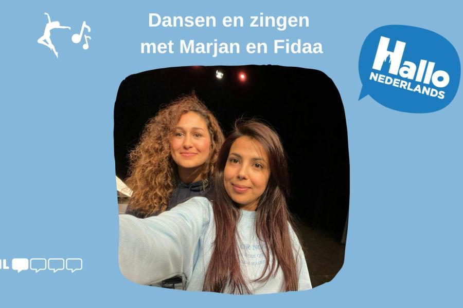 Hallo Nederlands - Dansen en zingen met Marjan en Fidaa +18 © dienst Gelijke Kansen Stad Halle