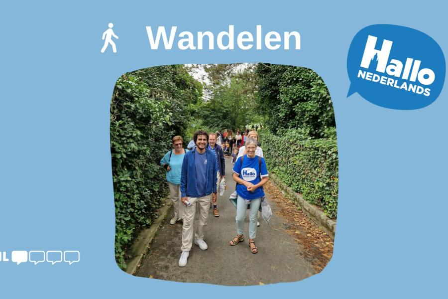 Hallo Nederlands - Wandelen © dienst Gelijke Kansen Stad Halle