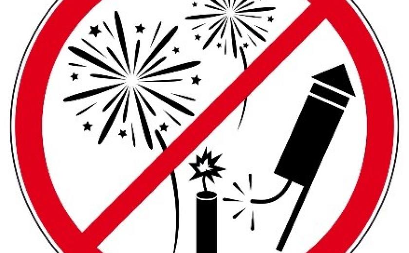 bord verboden vuurwerk afsteken